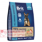 Brit Premium Dog Sensitive с лососем и индейкой
