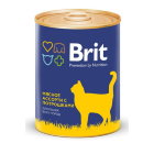 Brit Premium мясное ассорти и потрошки (консервы)
