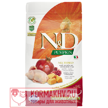 N&D Cat GF Pumpkin Quail & Pomegranate Neutered