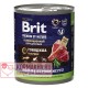 Brit Beef & Heart (консервы с говядиной и сердцем)